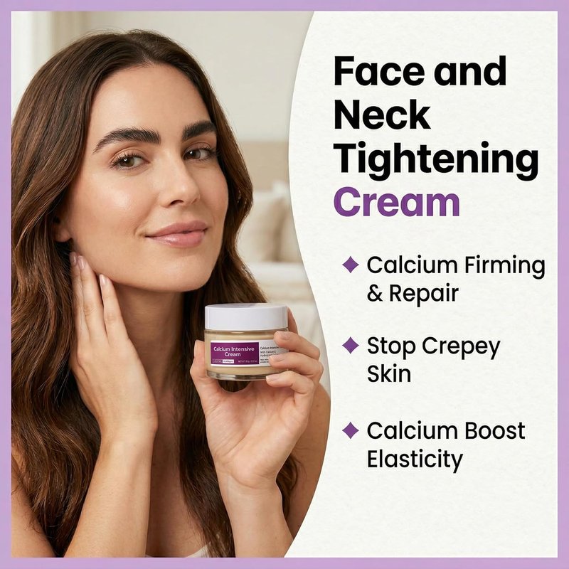 Calcium Firming Face Cream - Advanced Lifting & Contouring Moisturizer with Niacinamide | 2 Pack for Sagging Skin