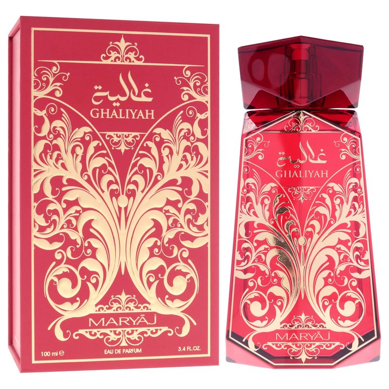 Maryaj Ghaliyah - Long Lasting Perfume for Men and Women - Musk Cologne for Men and Women - Fruity, Floral, Woody Fragrances - Eau de Parfum - 3.4 oz.