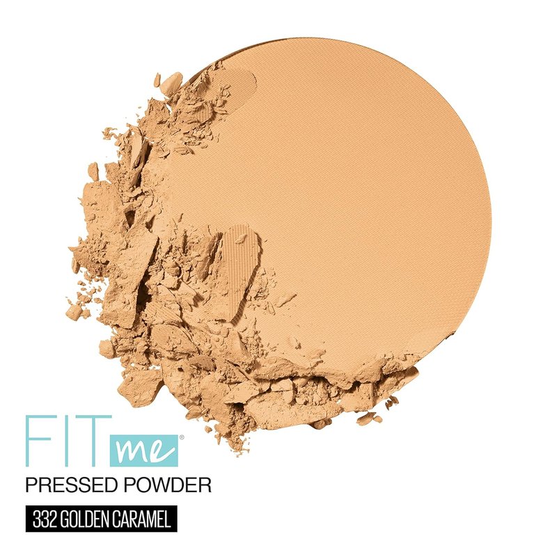 Maybelline Fit Me Matte + Poreless Pressed Face Powder - Golden Caramel, 1 Count (Pack of 2)