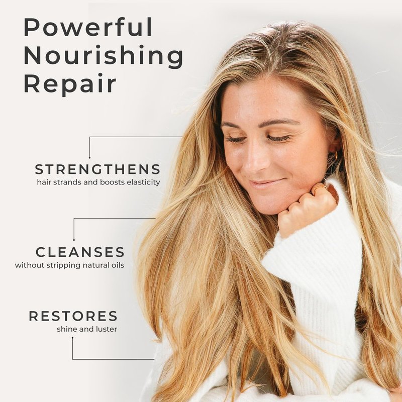 CIBU Repair + Protect Shampoo and Conditioner Set - Safe for Color-Treated Hair, Paraben Free, and Sulfate Free Shampoo and Conditioner for Women - Restores Damaged Hair and Protects from Breakage