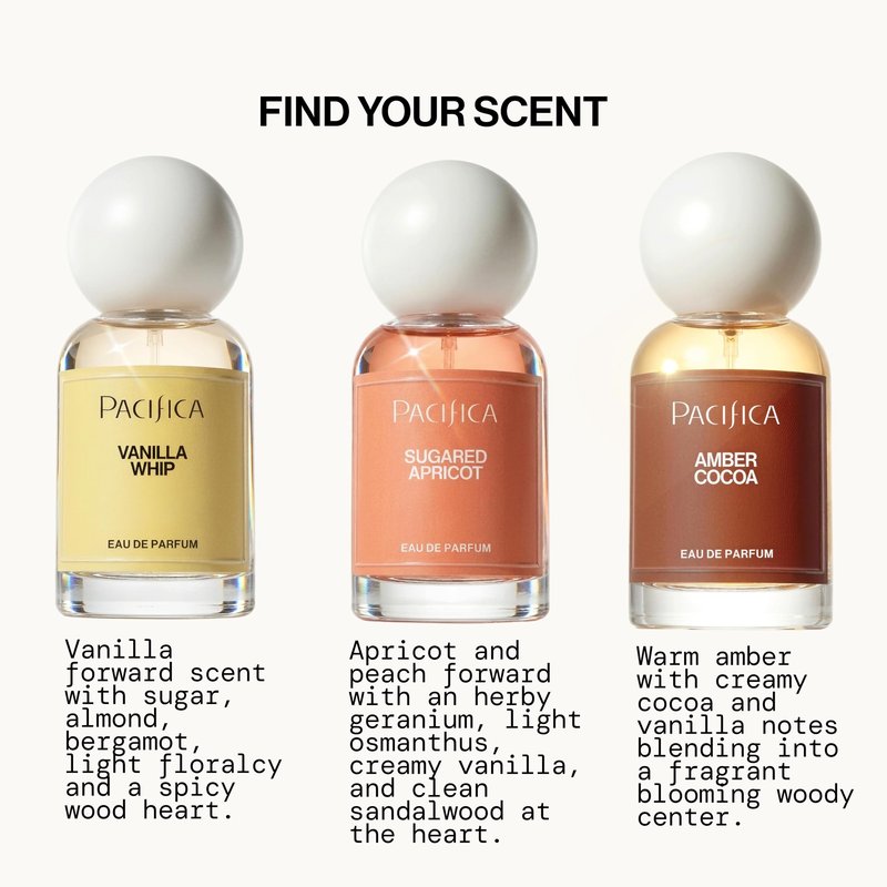 Pacifica Amber Cocoa Eau de Parfum – Warm Spiced Gourmand Perfume for Women with Cinnamon, Coffee, Vanilla & Sandalwood, Long Lasting, Vegan, Cruelty-Free, Paraben-Free, 1 fl oz