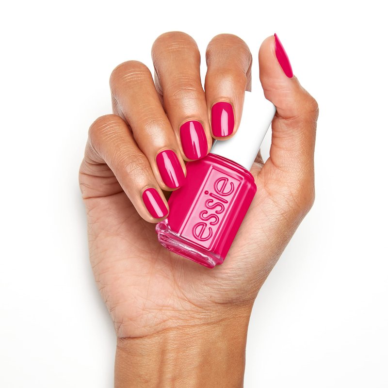Essie Nail Polish, Salon-Quality, 8-Free Vegan, Bright Fuchsia, Bachelorette Bash, 0.46 fl oz