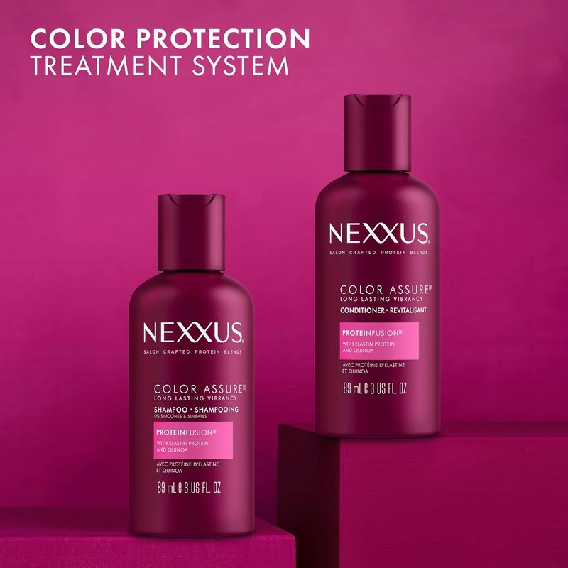 Nexxus Hair Color Assure Shampoo - Sulfate-Free Formula with ProteinFusion for Color-Treated Hair | 3 oz
