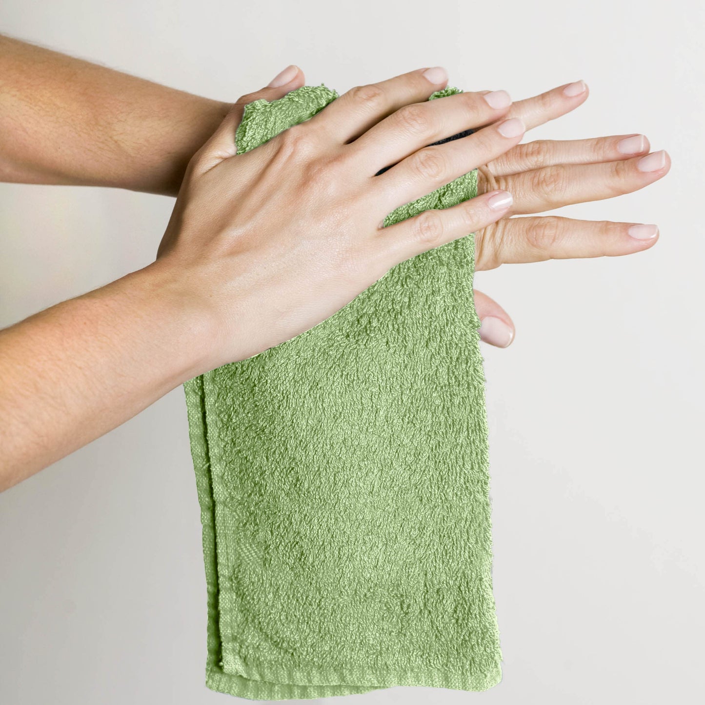 Utopia Towels 12 Pack Cotton Washcloths Set, 100% Ring Spun Cotton, Premium Flannel Face Cloths, Highly Absorbent and Soft Feel Fingertip Towels, Beige, Plum, Sage Green, Navy
