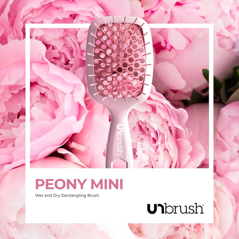 FHI Heat UNbrush Mini Detangler Brush - Pain-Free Brushing for All Hair Types | Lightweight, Anti-Static Bristles