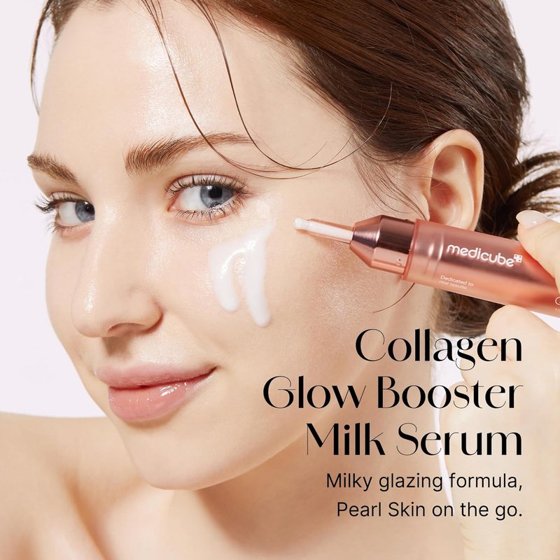 Medicube Collagen Glow Booster Milk Serum - Radiance & Hydration with Niacinamide - 0.50 oz