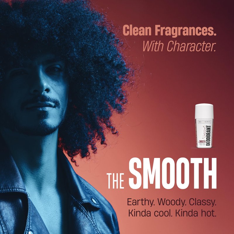 Bali Secrets The New Formula Natural Deodorant for Women & Men. Nonsense Free. Clean Formula for Sensitive Skin. Strong & Reliable Odor Protection. No Synthetic Aluminum. Organic & Vegan [THE SMOOTH]
