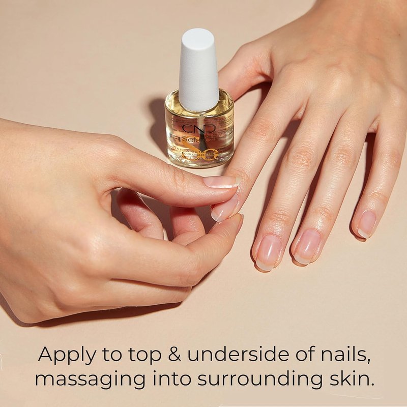 CND Cuticle Couple - SolarOil & Cuticle Eraser | Natural Blend Oils for Moisturizing & Gentle Exfoliation, 0.5 fl oz