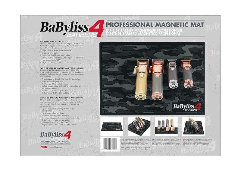 BaBylissPRO Rubber Barber Mat - Durable Black Non-Slip Design | 1 Piece