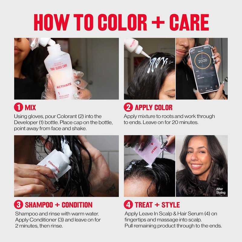 Revlon ColorSilk Demi Permanent Hair Color Kit - 6 Light Brown | Glossy Shine & Stronger Hair Care 4.5 fl oz