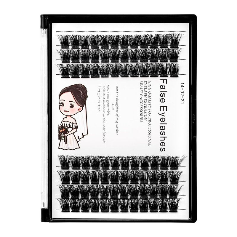 Bodermincer Black/Brown Color Natural Lash Clusters 84pcs Wispy Eyelash Clusters Eyelash Extensions D Curl Individual Lashes Natural Look Lashes with Thin Lash Band (10MM)
