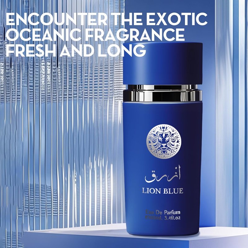 A CENTER Cologne for Men - 4-Piece Gift Set with AZAD, AZAD Blue & Lion Black - 100ml Each