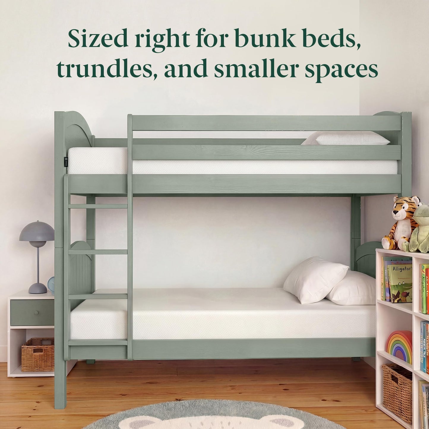 Zinus 6 Inch Twin Green Tea Memory Foam Mattress [New Version], Fiberglass Free, Medium Firm Feel, Zoned Pressure Relief, Certified Safe Foams & Fabric, Mattress in A Box