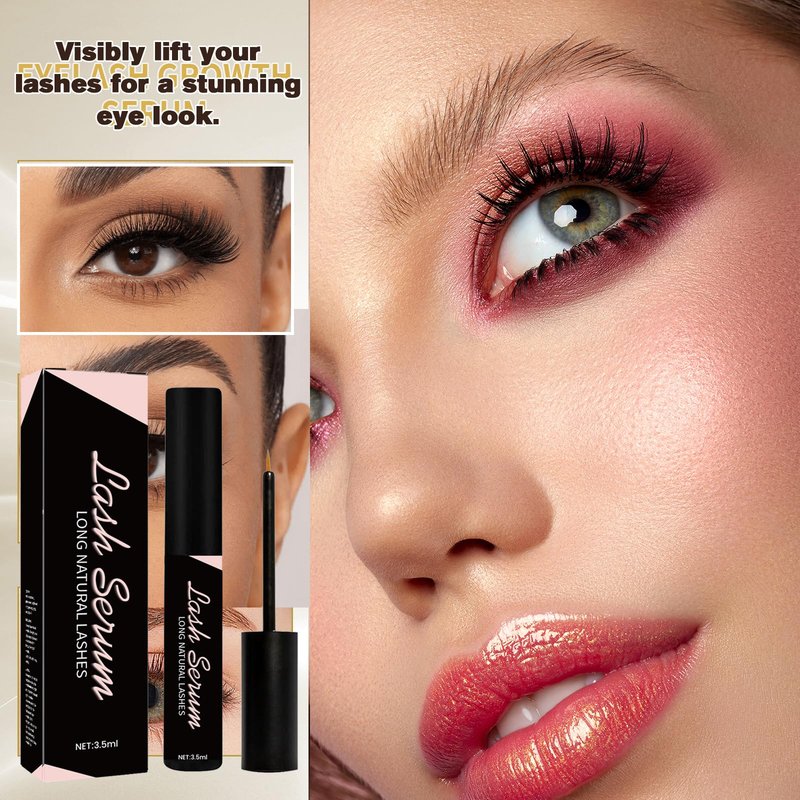 Natural Eyelash Serum | Vegan Lash Booster for Longer, Fuller & Thicker Lashes | Gentle Eye Serum for Healthy Lash Growth, Perfect Beauty Gift