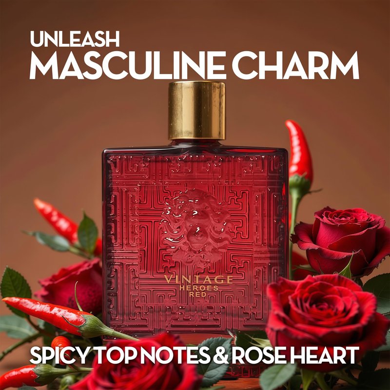 A CENTER Men's Cologne Gift Set 4 x 3.4 FL oz|Luxury perfume with Premium Presentation Box|Perfect Valentine's Day Gift Him|Long Lasting Fragrance(ValuableB&VintageHeroesR&Savanna&MForM)