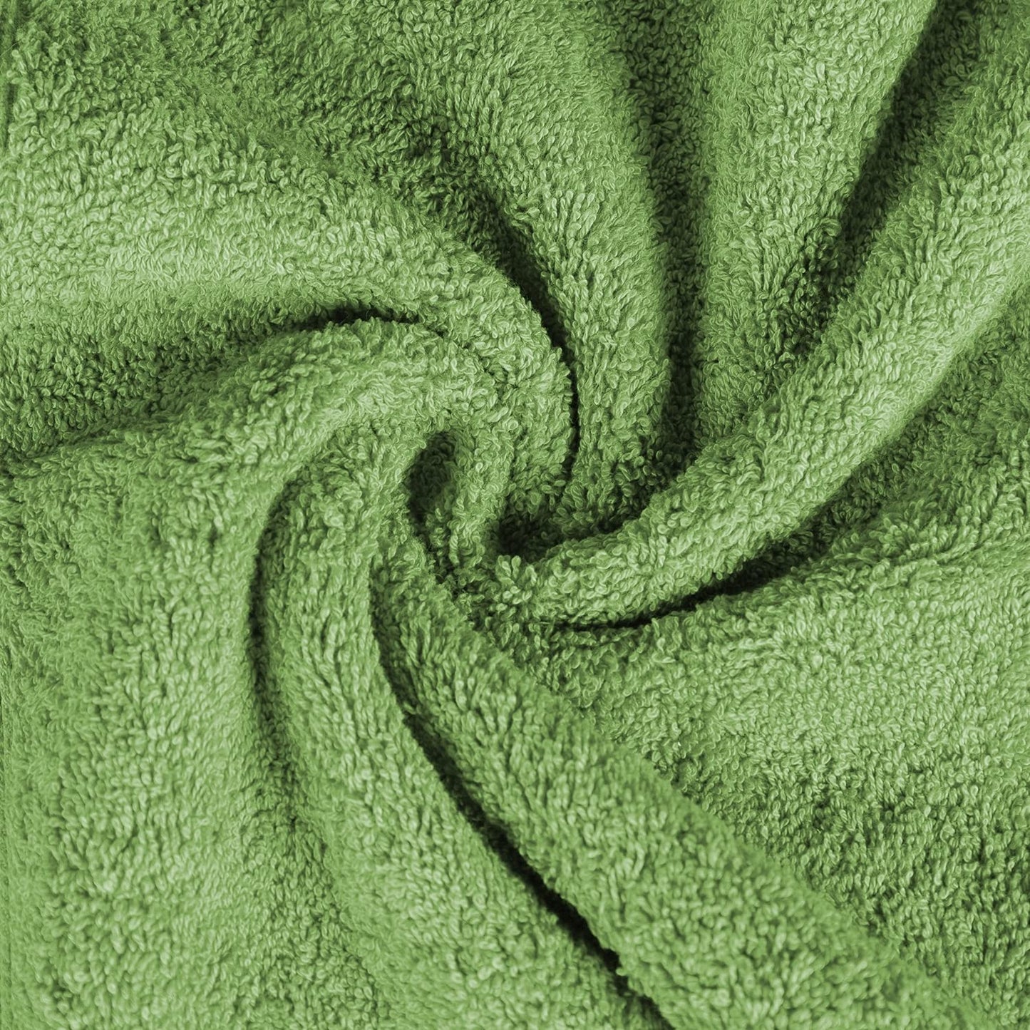 Superior Long Staple 100% Combed Cotton 700GSM 2-Piece Solid Bath Sheet Set for Bathroom, Shower, Kitchen-Super Soft, Plush, Highly Absorbent, Assorted 2-Piece Bath Seets, Green Essence