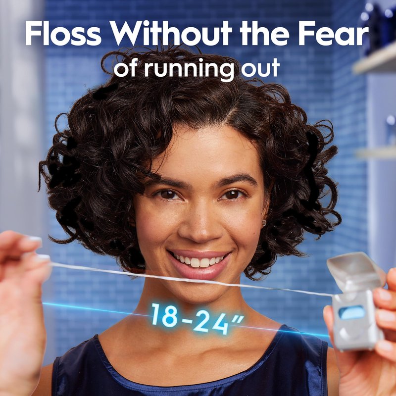 Oral-B Glide Dental Floss, Comfort Plus Mint, 3 Pack (131.2 YD Total) – Shred-Resistant Smooth Dental Tape for Tight Spaces, Natural Wax, Removes Plaque, Gum Care, Travel-Friendly