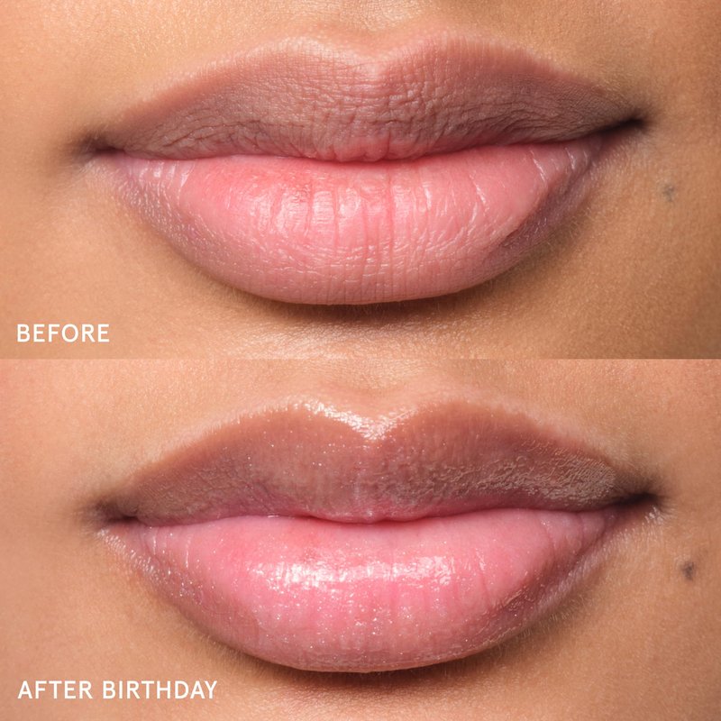 Glossier Balm Dotcom Hydrating Lip Balm - Universal Salve, Up to 12Hr Moisture - Lanolin, Beeswax & Castor Oil for Dry Lips, Cuticles & Skin - Birthday, Clear Soft Shimmer, 15ml