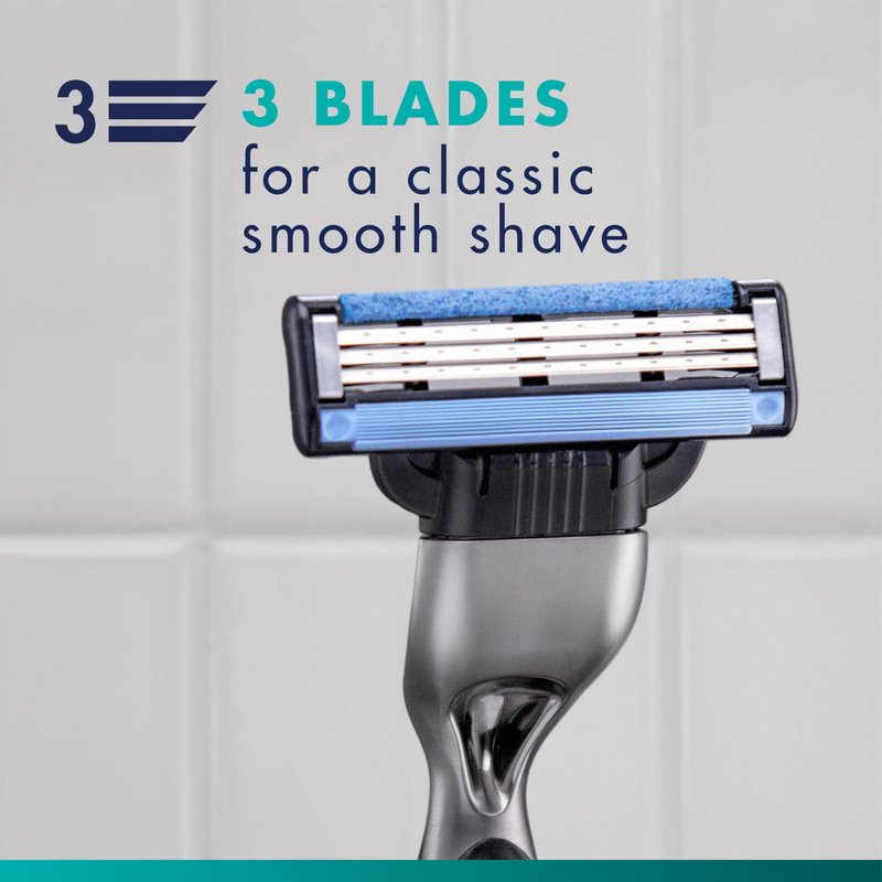Gillette Mach3 Razor for Men, 1 Razor Handle + 1 Blade Refill
