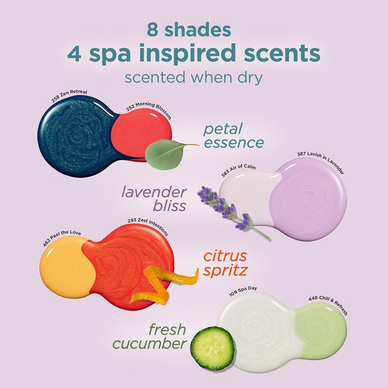 Sally Hansen Color Therapy Nail Polish - Biotin & Argan Oil Formula for Healthy Nails | Opaque Pink - Citrus Spritz 462
