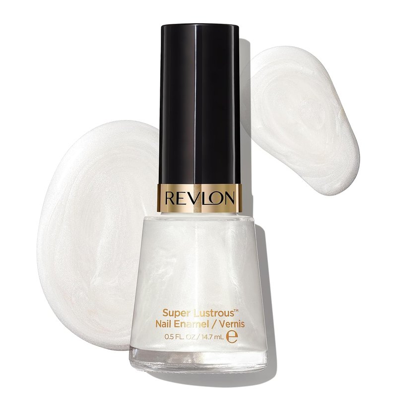 Revlon Super Lustrous Nail Polish - Chip-Resistant, Longwear, High Shine | 020 Pure Pearl, 0.5 fl oz