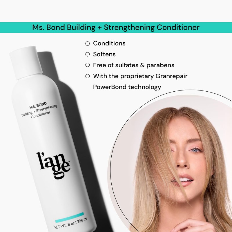 L'ANGE HAIR Ms. Bond Building + Strengthening Conditioner| Restores Hair Bonds | Intensive Treatment for Breakage Recovery | Hair Mask for Smooth Finish | Moisturizing Formula | 8 fl oz Bottle