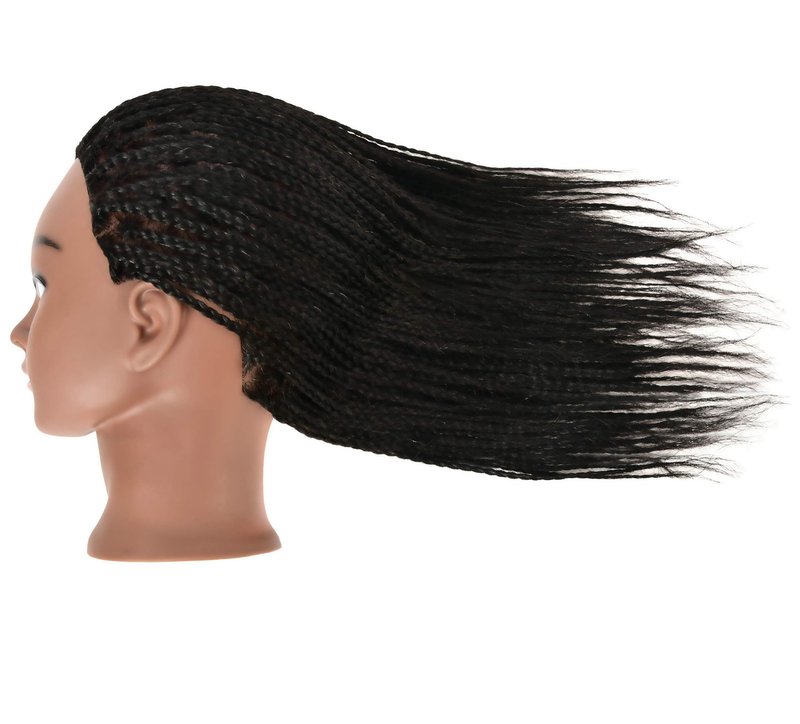 RYHAIR 100% Human Hair Mannequin Head with Stand for Hairdresser Practice Braiding Styling Manikin Cosmetology Makeup Manican Doll Training Display