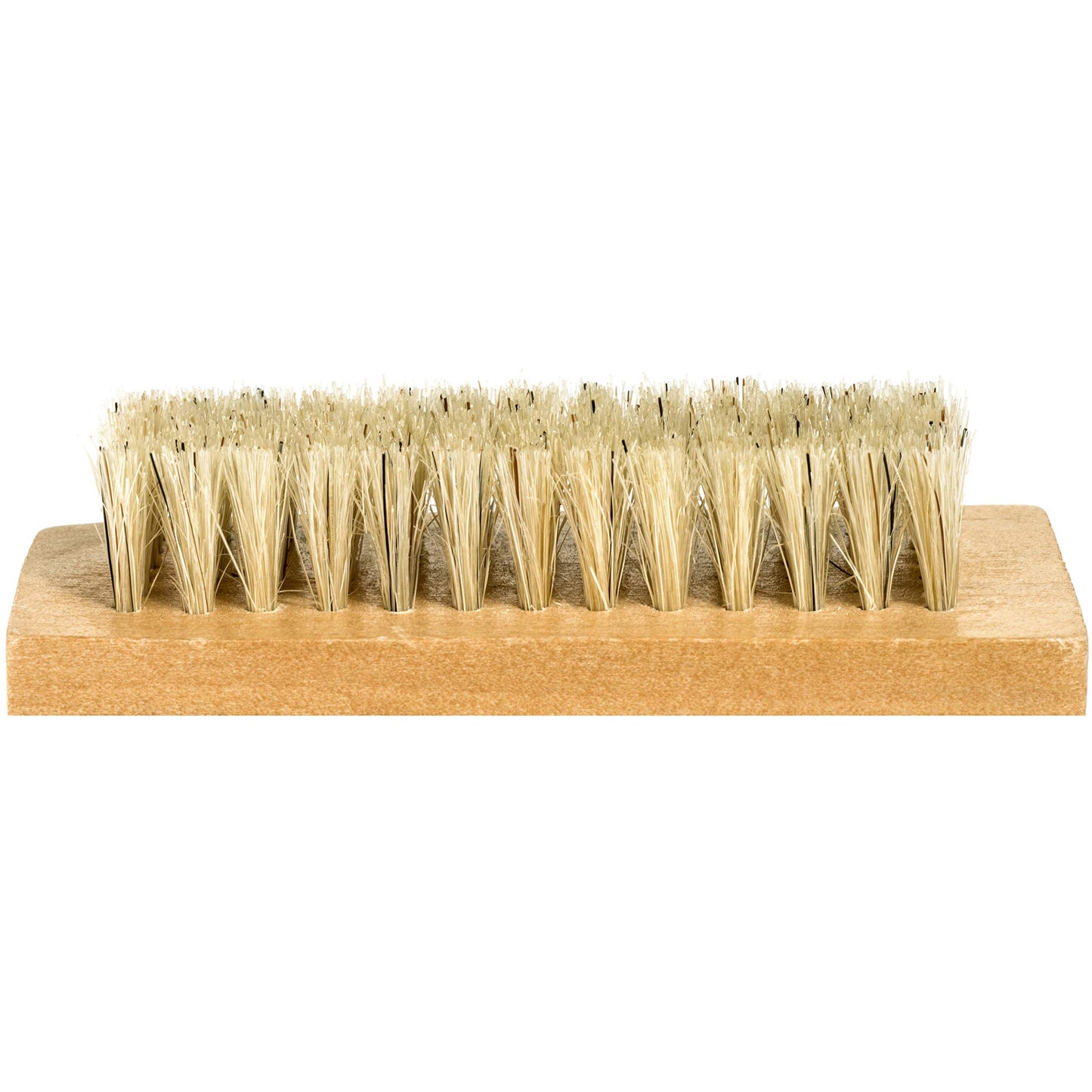 Hand & Foot Brush with Pumice Stone - Natural Bristle Dry Body Exfoliator & Scrubber For Calluses and Dead Skin on Feet, Heels, and Hands - Wooden Handle - Men & Women