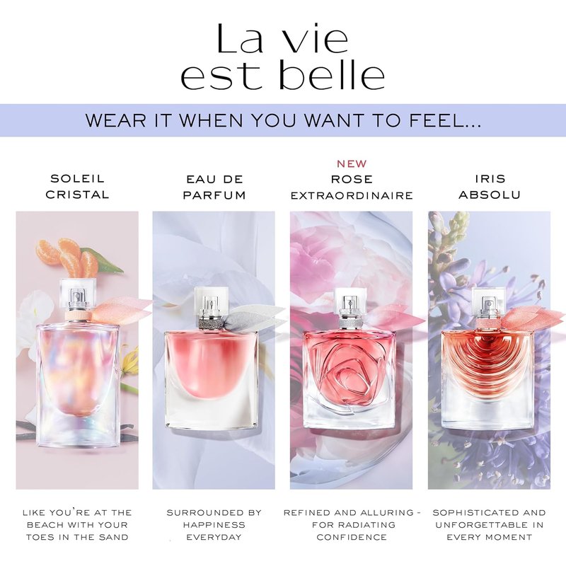 Lancôme La Vie Est Belle Eau de Parfum - Long-Lasting Floral Fragrance with Iris, Patchouli & Vanilla - Women's Perfume