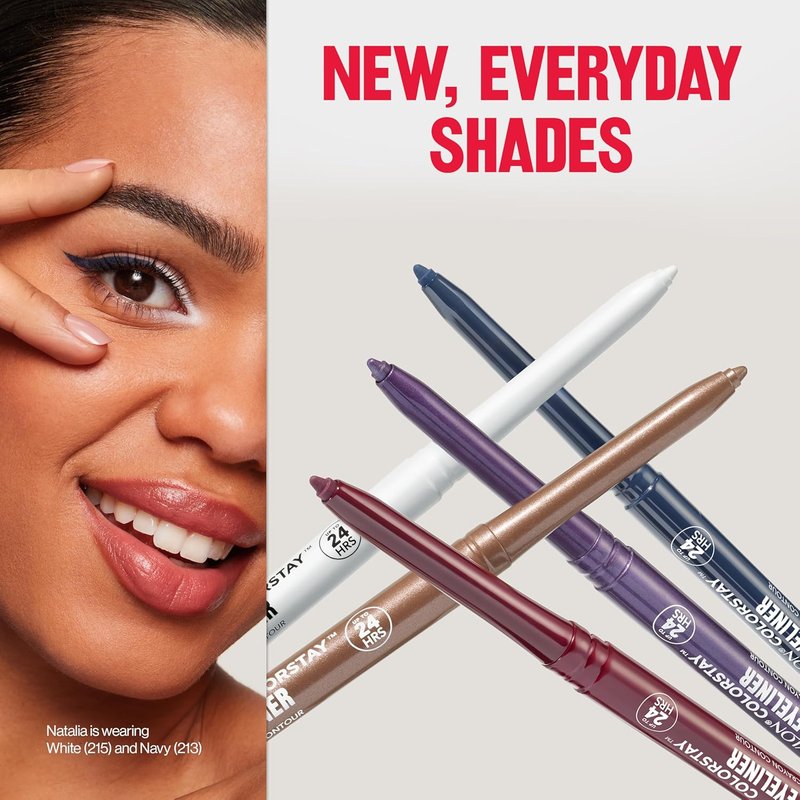 Revlon ColorStay Waterproof Eyeliner Pencil | Smudge-Proof Matte Finish in 211 Cherry, 0.01 oz