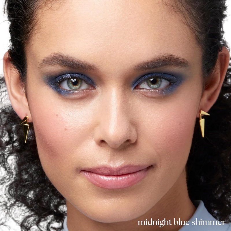 Julep Eyeshadow 101 Cream-to-Powder Waterproof Shadow Stick - Midnight Blue Shimmer | Long-Lasting & Crease-Proof