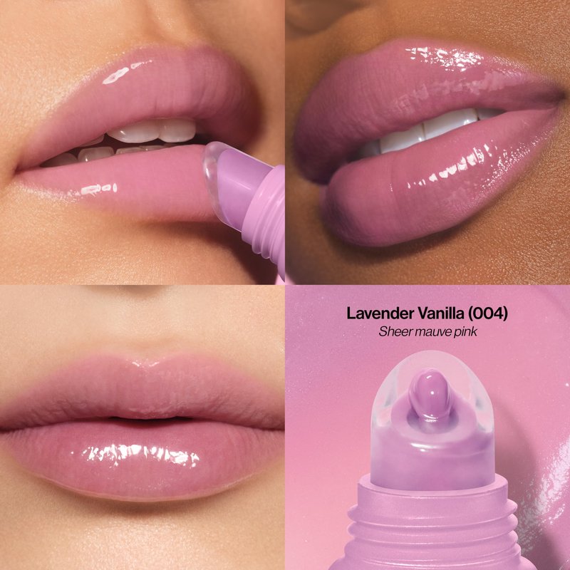 Revlon Glimmer Lip Treat Balm + Mask, Overnight Peptide Lip Treatment, Hydrating, 004 Lavender Vanilla, 0.4 fl oz