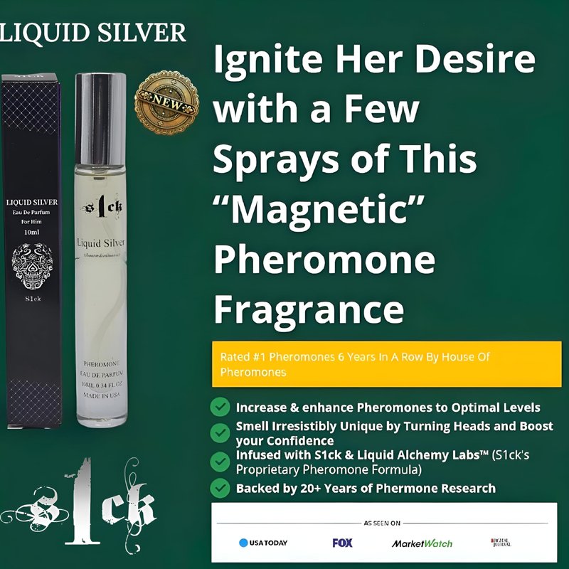 Jonny Truelove S1ck - Liquid Silver Pheromone-Infused Cologne for Men Raw Pheromones Cologne Men Attraction Lasting Spray USA-Made Bold Strength Scent for Him