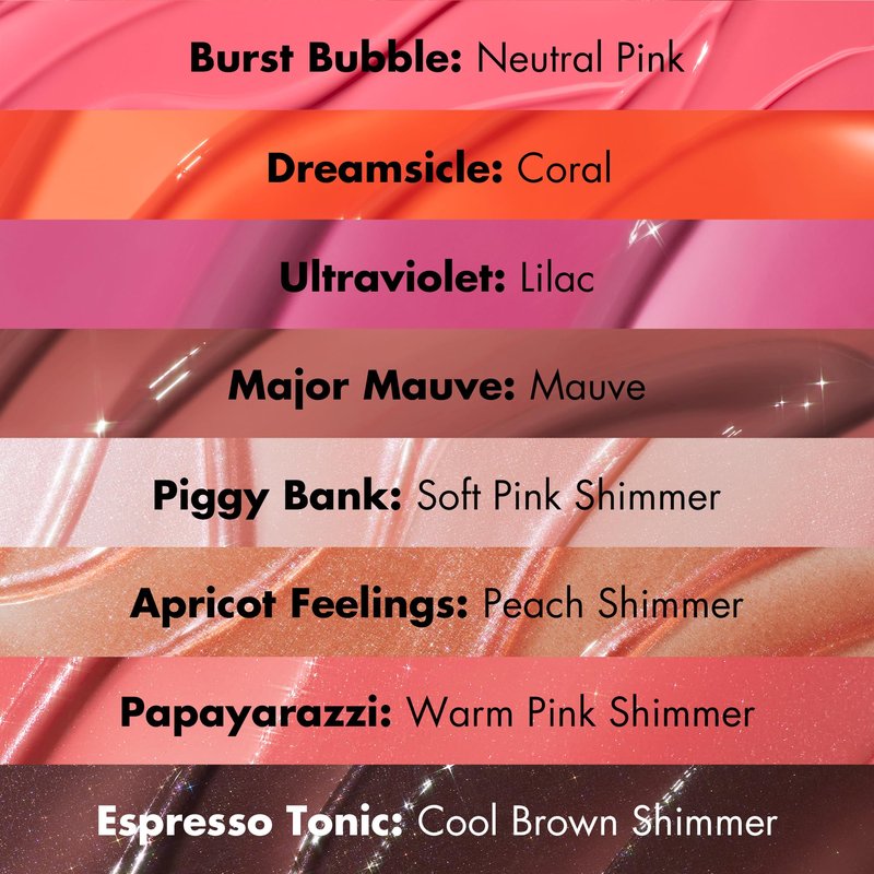 e.l.f. Glow Reviver Plumping Lip Oil, Tinted Lip Plumper For A High-Shine, Plump Finish, Infused With Jojoba Oil, Vegan & Cruelty-Free, Espresso Tonic