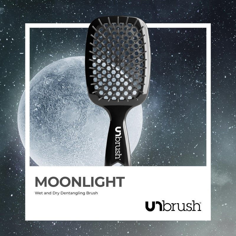 FHI Heat UNbrush Detangling Brush for Pain-Free Brushing on All Wet or Dry Hair Types — Durable DuoFlex Anti-Static Bristles, Lightweight Handle, Vented Hair Brush, Grey