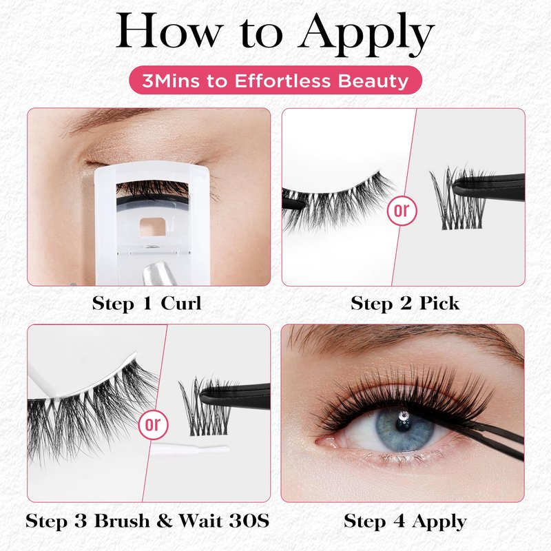 BEPHOLAN Sensitive Eyelash Glue, Super Strong Hold for False Eyelashes, Lash Glue, Eyelash Adhesive, Latex Free, Suitable for Sensitive Eyes, Waterproof, White 0.176 oz