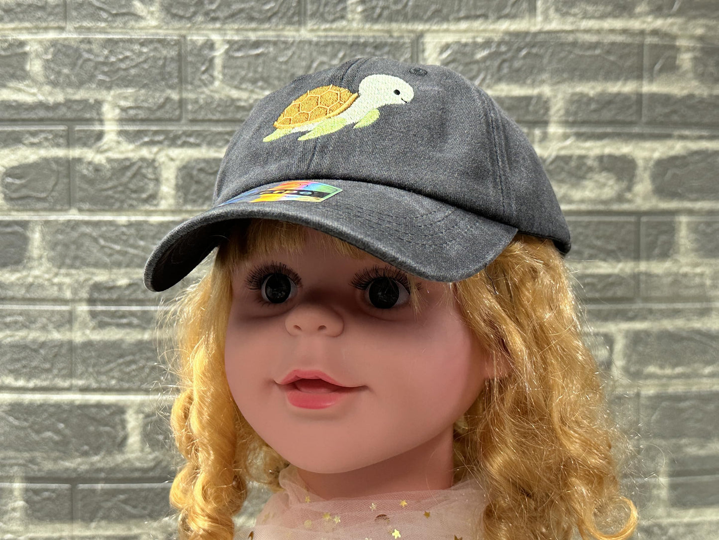 Horpe Kids Turtle Baseball Cap, Tortoise Gifts for Child, Sea Animal Hat for Boys and Girls, Adjustable Embroidered Ocean Creature Hat