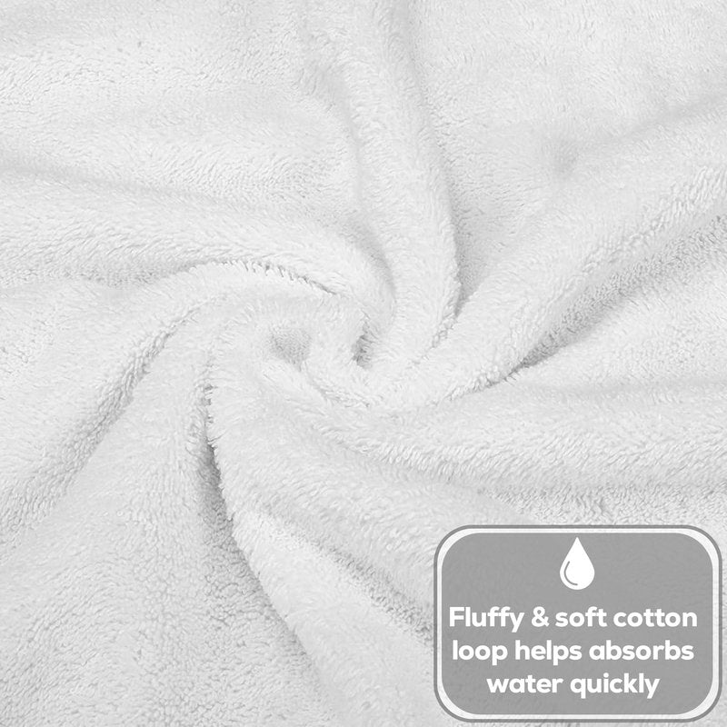 GOLD TEXTILES Premium White Washcloths Set - 300 Pack | 12x12 Inches - Ultra Soft, Highly Absorbent - Cotton Wash Cloths for Your Body - Machine Washable & Fingertips Towels (12 x 12, White - 300 Pcs)