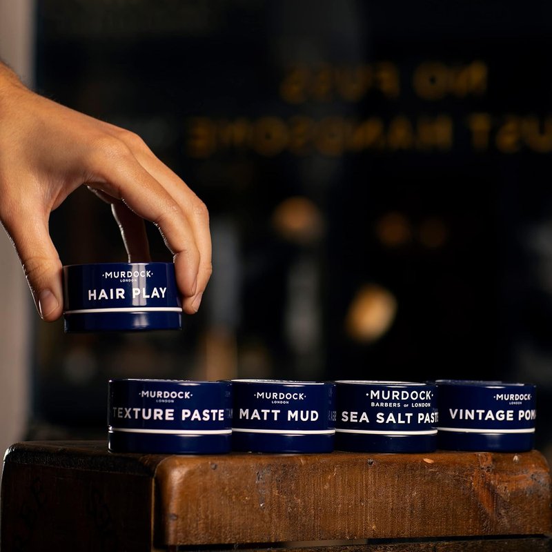 Murdock London Sea Salt Spray & Paste Set | Paraben-Free Texture & Volume Enhancer - 150ml & 1.7oz