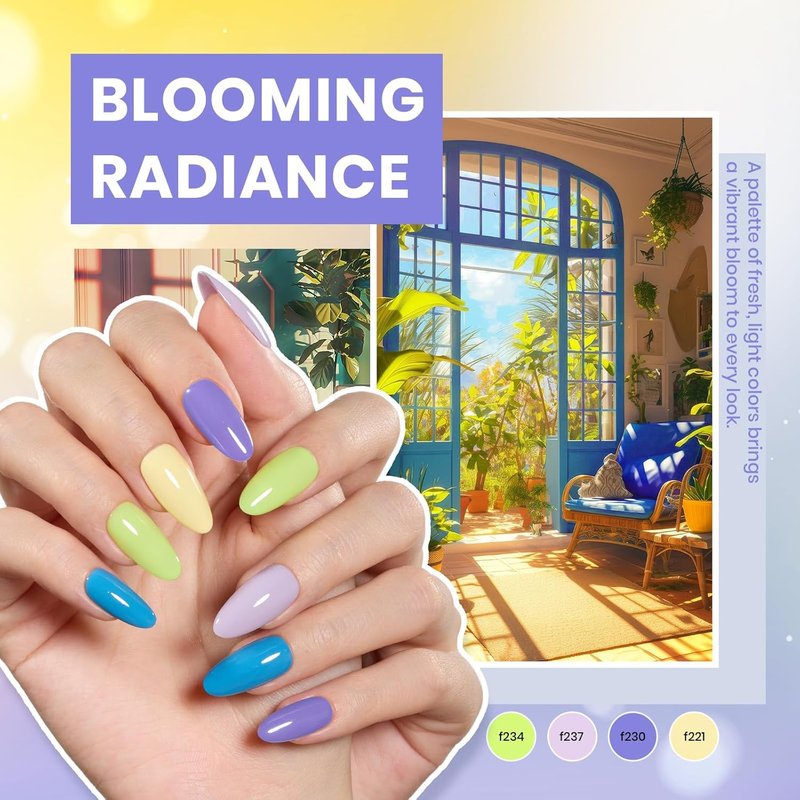 Beetles Gel Nail Polish Kit 80Pcs 55 Colors with 1PCS 20ml Nail Blooming Gel