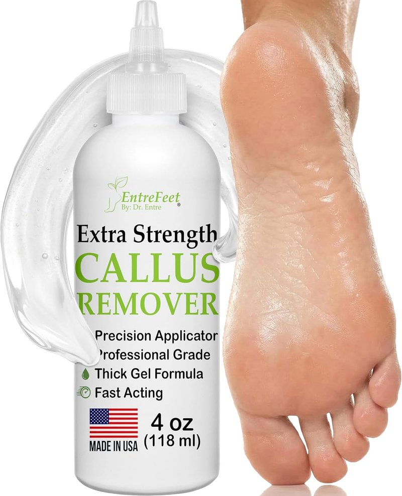 Dr. Entre's Callus Remover Gel - Extra Strength Foot Care Solution for Smooth Feet | 4 oz