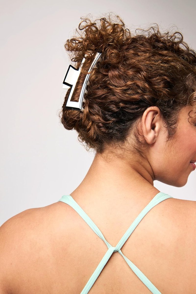Goody Sport Forever SlideProof Claw Clips - 4 Ct | 2 Large for Thick Hair + 2 for Fine Hair, 3X Stronger Grip