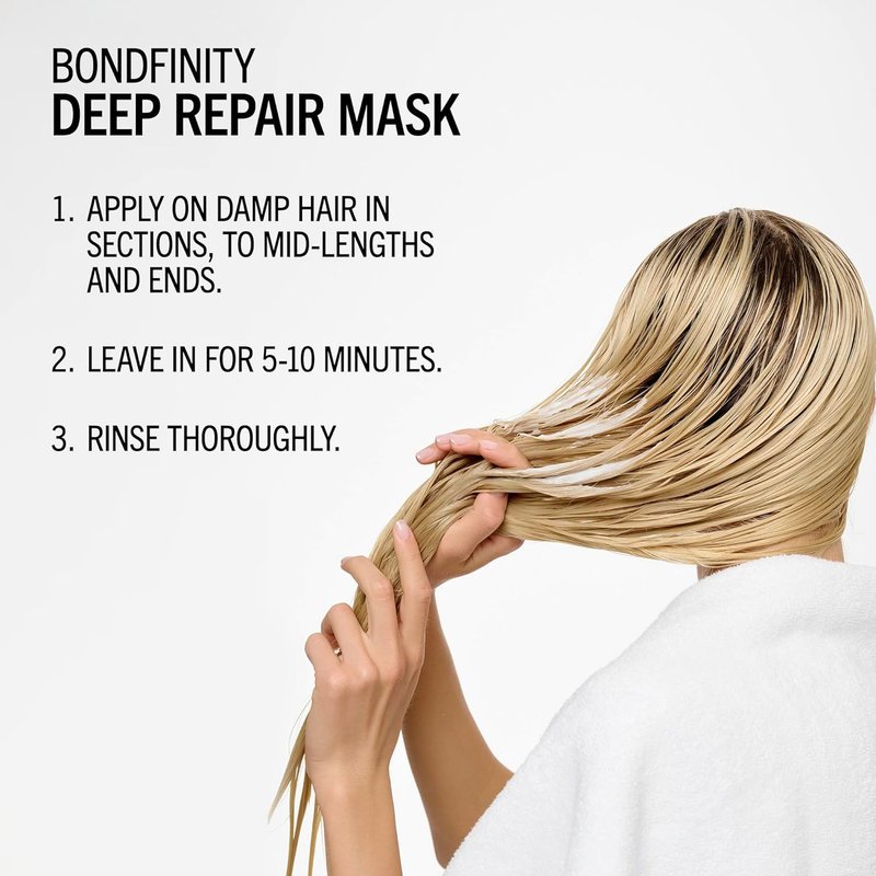 BlondMe Bondfinity Deep Repair Mask - Intensive Treatment for Blonde & Grey Hair | Strengthens & Prevents Breakage