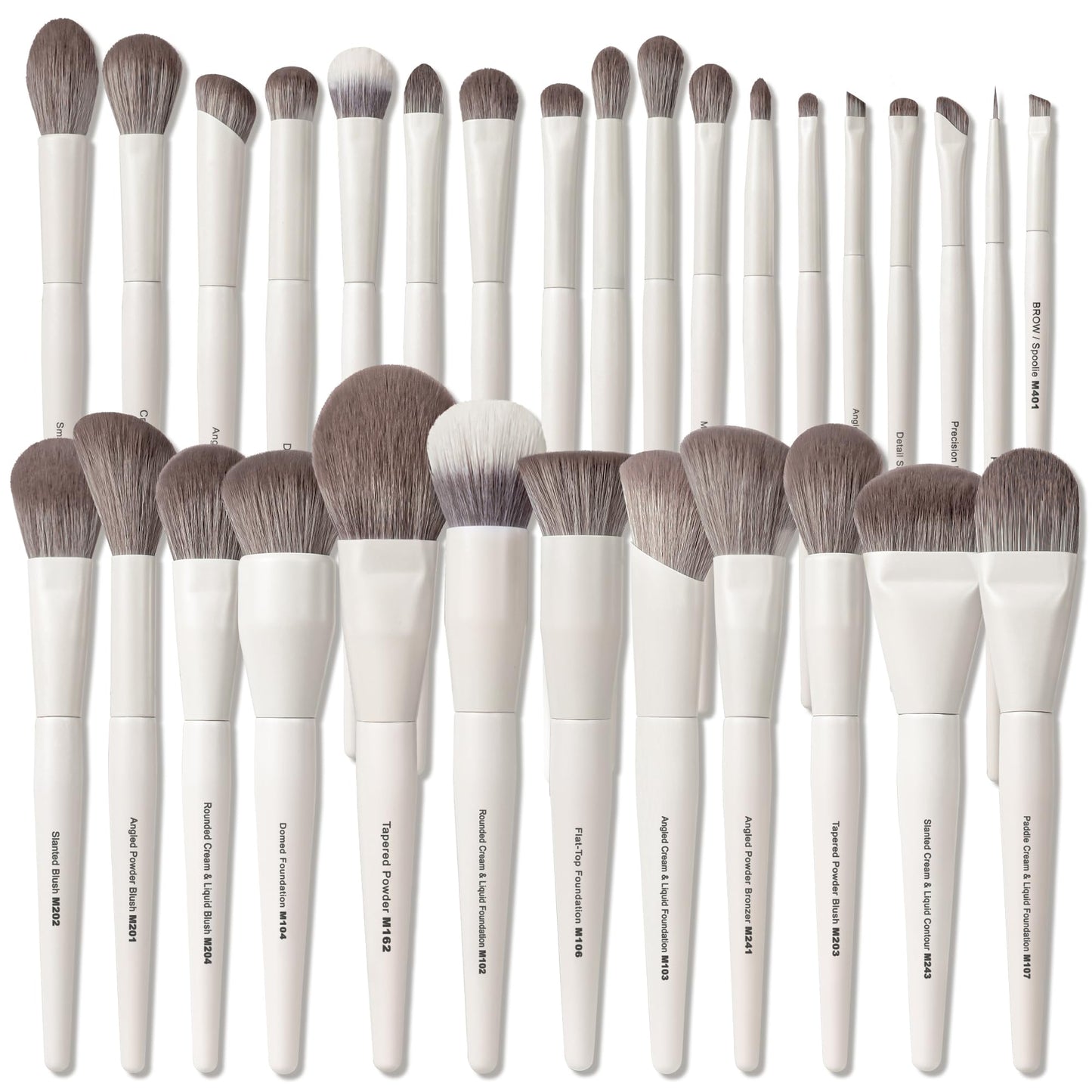 VYNESTRA 30 Pcs Pro Grade Makeup Brushes Set with Dense Ultra Soft Bristle,Elegant Design Luxury Make up Brushes for Foundation,Face Blending Powder, Contour, Bronzer,Highlight, Concealer, Eyeshadow