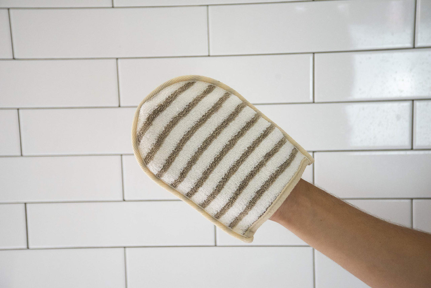 Evriholder The Rustic Man Body Mitt, Cream 2 Count
