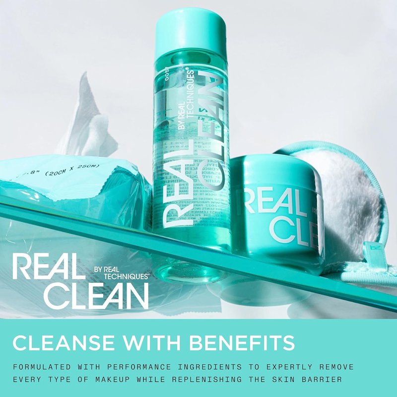 Real Techniques Eye Makeup Remover - Gentle Liquid with Hyaluronic Acid & Vitamin C | 4 fl. oz.