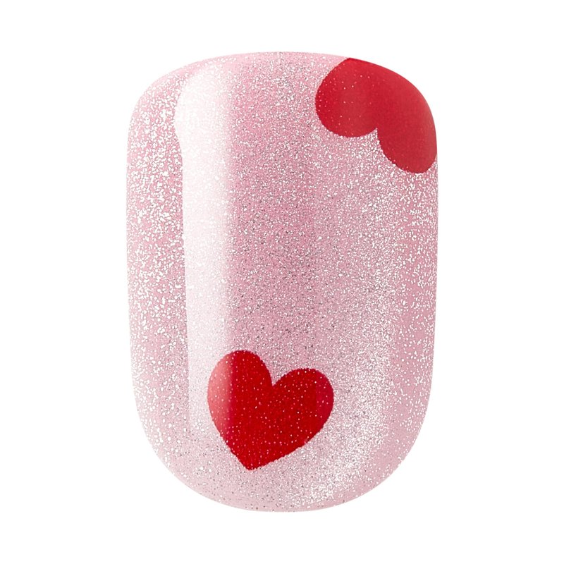 Kiss Impress No Glue Mani Press On Nails, Design, 'good 4 you', Pink, Short Size, Squoval Shape, Includes 30 Nails, Prep Pad, Instructions Sheet, 1 Manicure Stick, 1 Mini File