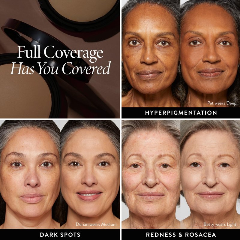 LAURA GELLER NEW YORK Baked Double Take Powder Foundation - Medium - Buildable Medium to Full Coverage - Matte Finish