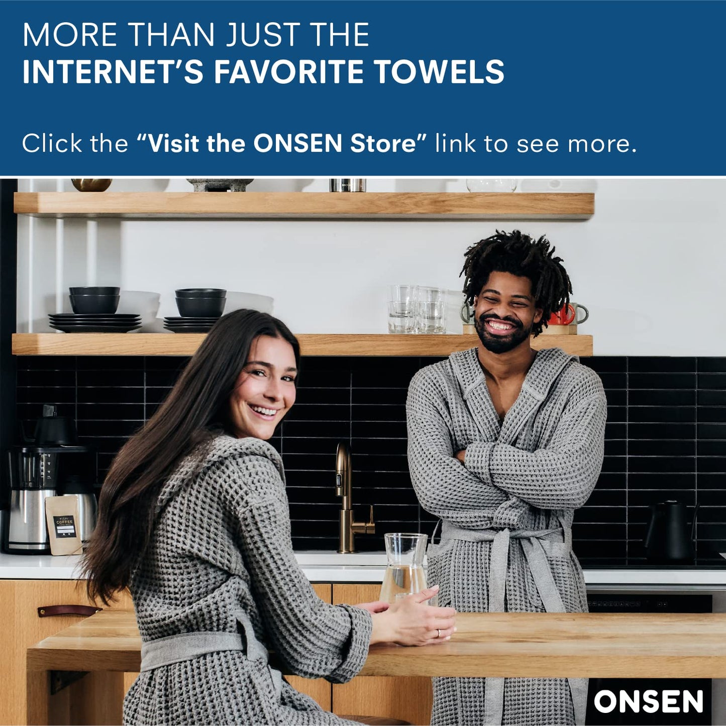 ONSEN Supima® Waffle Bath Towel, Large, Quick Dry Lint Free 100% USA Cotton, Lightweight Absorbent Bath Towel, 31x57 in (Cinder Grey, 1x Bath Towel)
