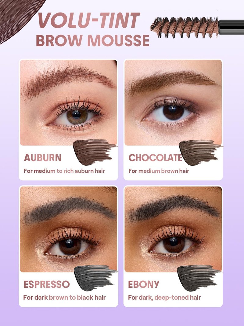SHEGLAM Airy Tinted Volumizing Brow Mousse Eyebrow Cream Gel Highly Pigmented Shaping Filling Water Removal-Blonde